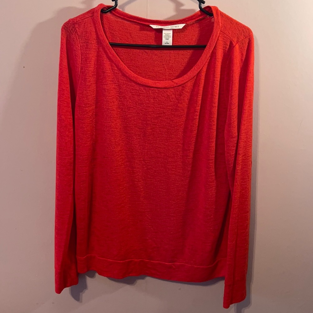 Victoria Secret Red pajama sweater M